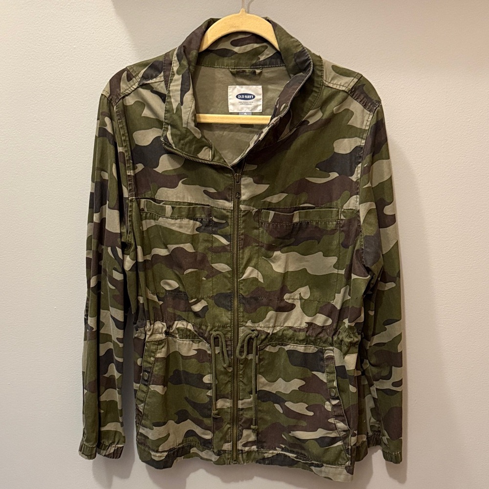 Old Navy Green Camouflage Jacket